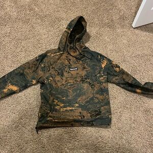 Timberland rain coat, water resistant camo rain coat.